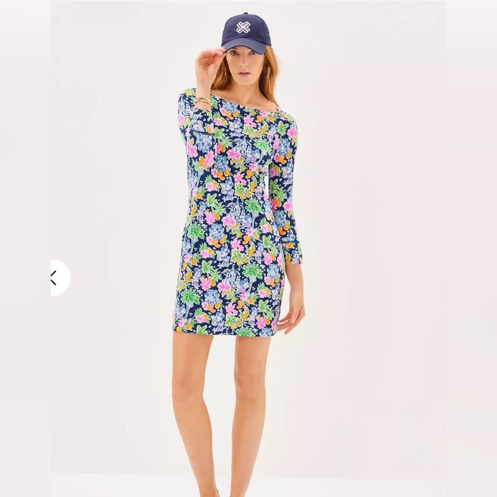 💗 LILLY PULITZER Sophie Dress Aegean Navy Lilly Loves Disney - Picture 6 of 8